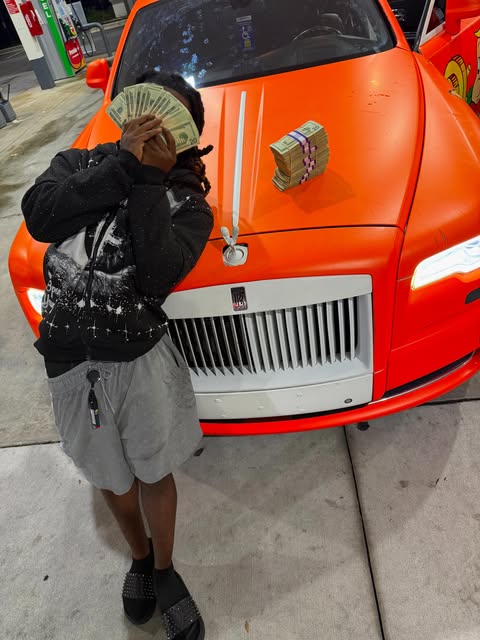 Ant on an orange car