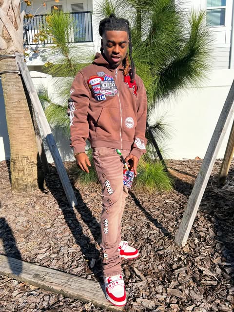Ant in a brown tracksuit